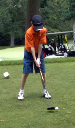 Hunter Golfing