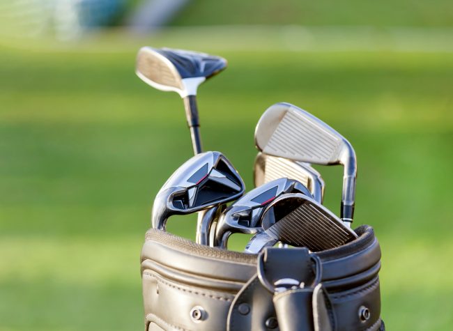 Professional golf gear outdoor at the golf course